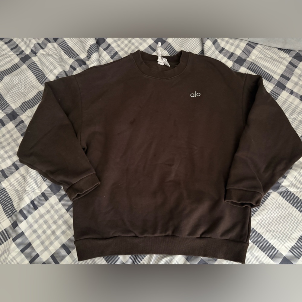 ALO Yoga Dark Brown Sweatshirt